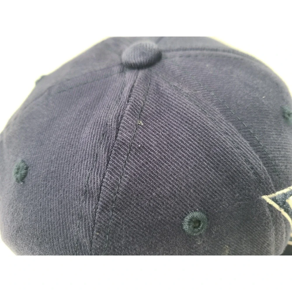 Youth Dallas Cowboys Big Wrap Logo Reebok Flex‎ Fitted Hat Cap NFL Football Blue